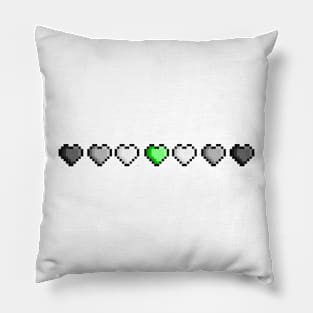 Agender Pixel Hearts Pillow