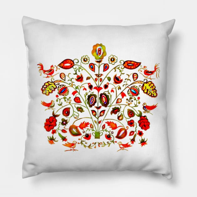 ukrainian florar image Pillow by Gogodzy