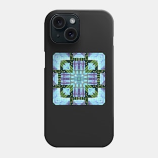 Circuitboard fire Kaleidoscope Pattern (Seamless) 18 Phone Case