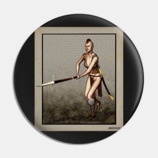 Female Pike Guard - Warrior Pin