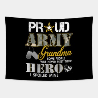 Proud Army Grandma Gift Tapestry