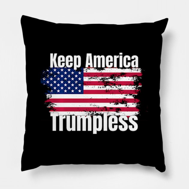 Keep America Trumpless ny -Trump Pillow by lam-san-dan