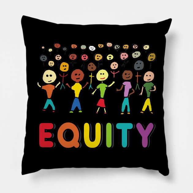 Equity Pillow by Mark Ewbie