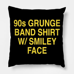 90s Grunge Band Pillow