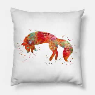 Jumping fox Pillow