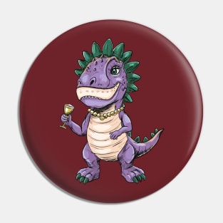 Mardi Grawr Dinosaur Pin