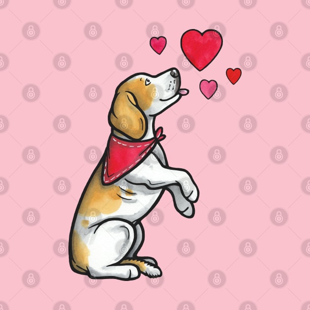 Beagle love by animalartbyjess