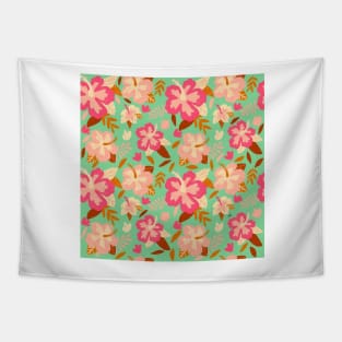 Tropical  Flowers Hibiscus Tapestry