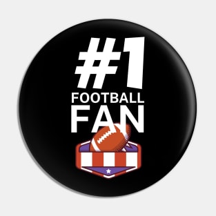 #1 Football fan Pin