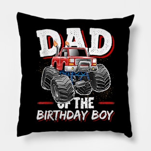 Mens Dad Of The Birthday Boy Monster Truck Birthday Novelty Tank Top Pillow