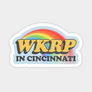 WKRP In Cincinnati Vintage-Style Faded Tribute Logo Design Magnet