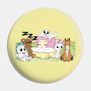 MLP Sleepy Time- Fulttershy Pin