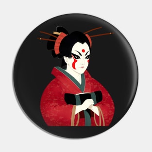 Ukiyo-e Japanese Art - Kabuki Actor Poster Pin