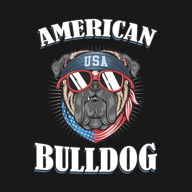 American Bulldog Dog Owner Gifts by Foxxy Merch