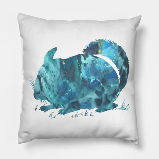 Chinchilla Art Pillow by BittenByErmines