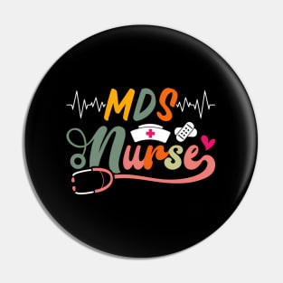 Mds Nurse Stethoscope Nursing School Medical Pin