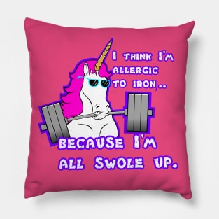 I'm all swole up Pillow