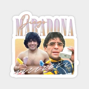 Diego Maradona / Retro 90s Aesthetic Magnet