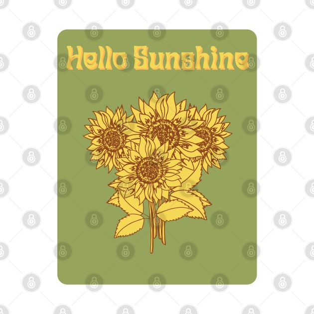 Hello Sunshine-sunflowers by Rattykins