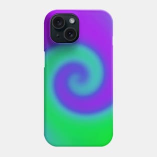 Swirl Green Purple Phone Case