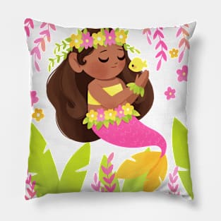 Tropical Mermaid Pillow