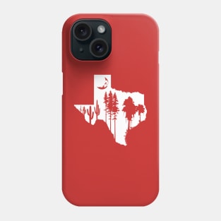 Texas Moon Forest Silhouette Phone Case