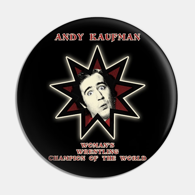 andy kaufman badge Pin by Genetics art