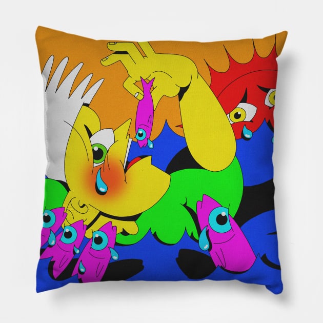 The Pescatarian Pillow by Summer Benton