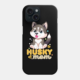 Husky Mom Cute Kawaii dog Design Phone Case