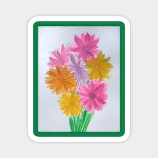 Flower bouquet in watercolor Magnet