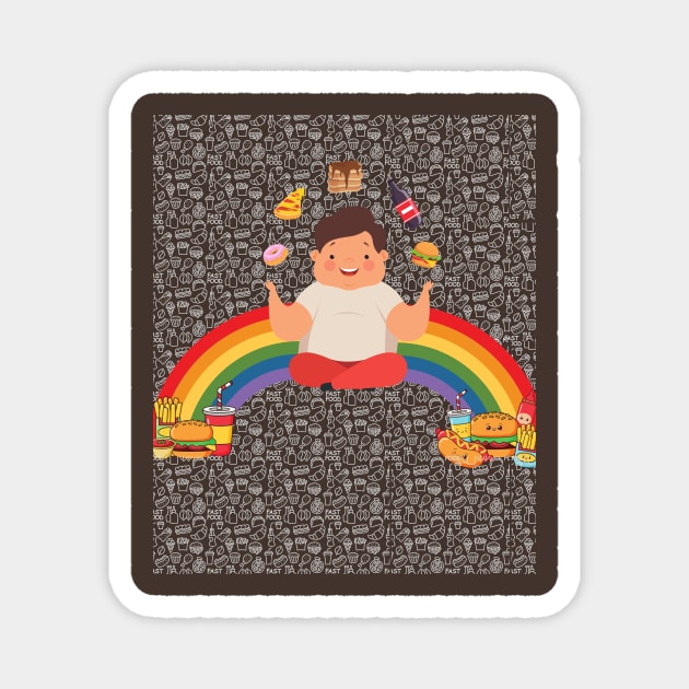 Fast Food Rainbow Magnet by PJ-Shop