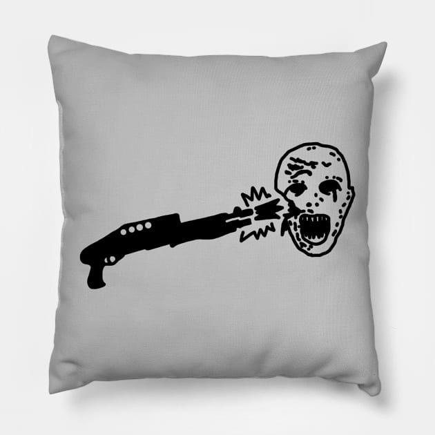 Shoot Zombies Pillow by Graograman