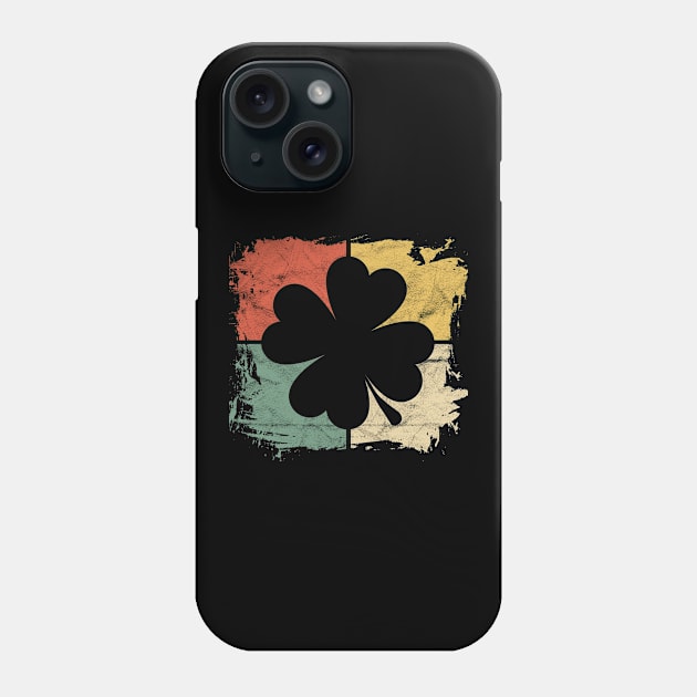 Square Vintage Clovers Gift St Patricks Day Lucky Paddy's Phone Case by rhondamoller87