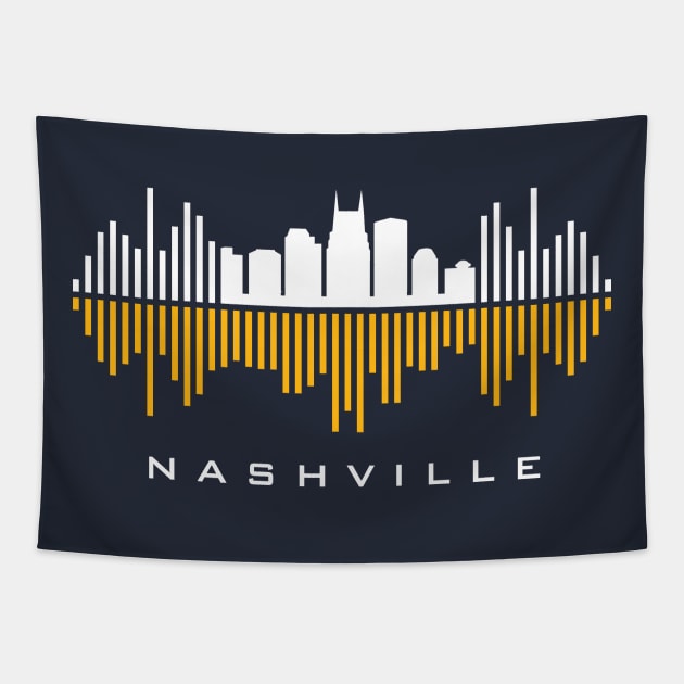 Nashville Soundwave Tapestry by blackcheetah