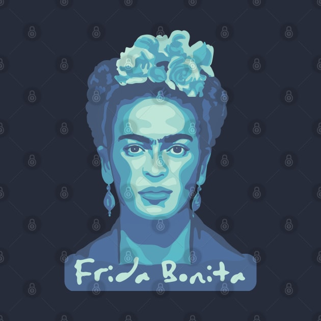 Turquoise Frida Bonita by Slightly Unhinged