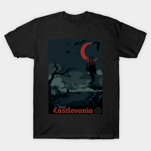 Discover visit castlevania - Vintage - T-Shirt