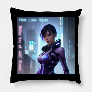 Cyberpunk Girl First Love Again Pillow