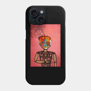 Own a Piece of History: President NFT - A Puppet with Street Mask and Davinci Vibes Phone Case