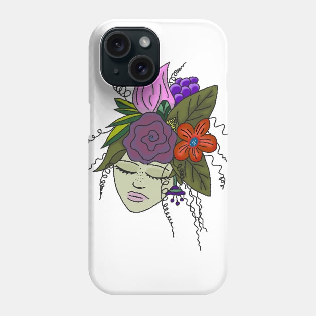 Flowers in my hair Phone Case by Crowsdance