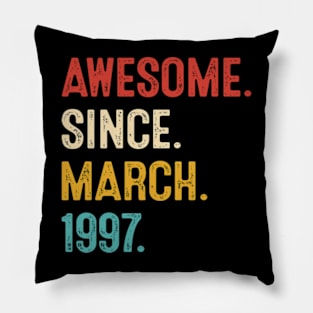 march 1997 vintage birthday retro Pillow