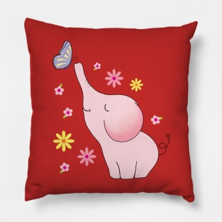 pink elephant Pillow