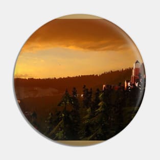 Life is Strange Arcadia Bay Sunset Landscape Pin