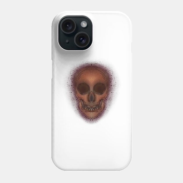 Halloween skull spooky style 4 Phone Case by fslaf