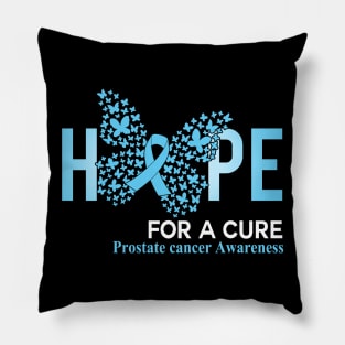 Hope For A Cure Butterfly Gift Prostate cancer 2 Pillow