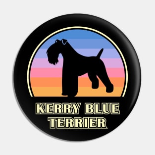 Kerry Blue Terrier Vintage Sunset Dog Pin