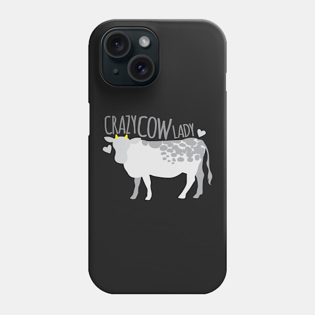 Crazy Cow Lady Phone Case by jazzydevil