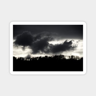 Black Forest & Clouds / Swiss Artwork Photography Magnet