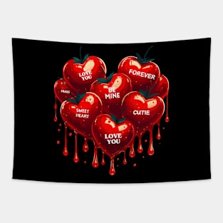 Valentine's Day Hearts Tapestry