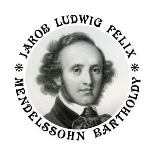 Jakob Ludwig Felix Mendelssohn Bartholdy - Black - CTP T-Shirt