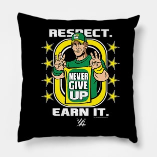 John Cena Respect Earn It Cartoon Pillow